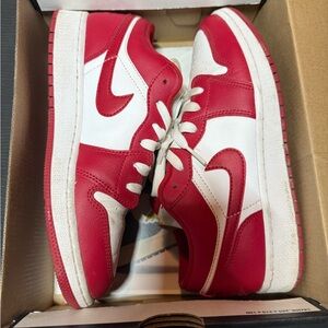 Air Jordan 1 Low (GS) Gym RED/ GYM RED-WHITE